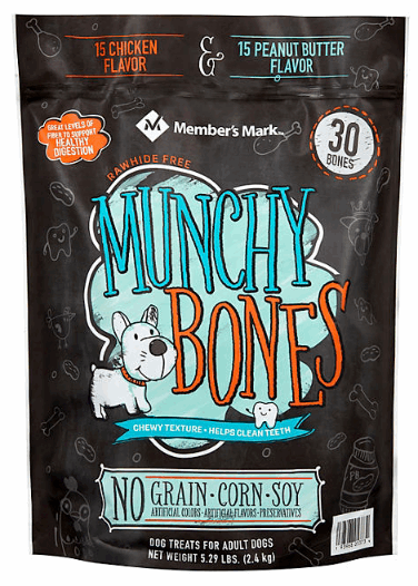 Member's Mark Munchy Bones Dog Treats for Adult Dogs, 84 oz.