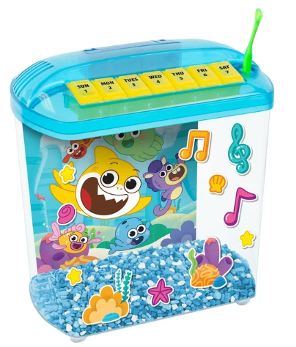 Penn-Plax Baby Shark Rite-Bite Educational Betta Fish Tank – 1.13 Gallon