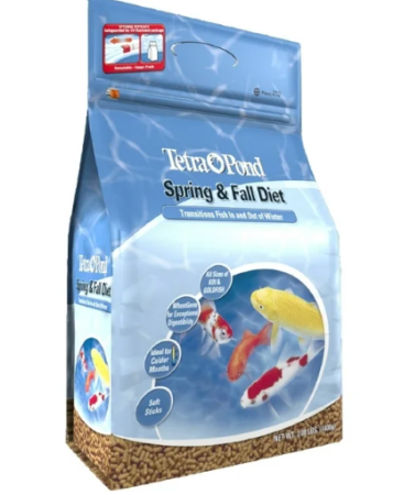 Tetra Pond Spring and Fall Diet 3.08 Pounds, Pond Fish Food, for Goldfish and Koi, Pellets