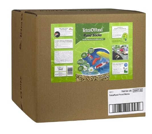 TetraPond Pond Sticks 11 Pounds, Pond Fish Food, For Goldfish and Koi