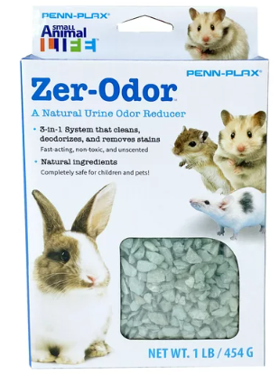 Penn-Plax S.A.M. ZER-Odor Pet Odor Absorber and Deodorizer for Small Animal – Zeolite Crystals – 1 lb. Bag