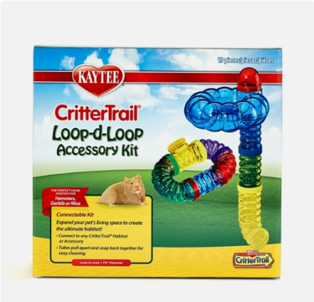 Kaytee Critter-Trail Fun-nel Loop-D-Loop Accessory Kit Small Animal Habitat Tubes