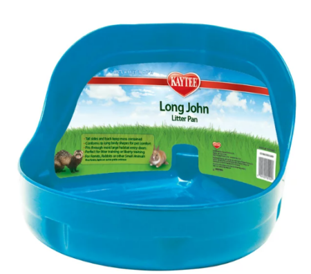 Kaytee Long John Litter Pan For Ferret and Rabbit Habitats (assorted colors)