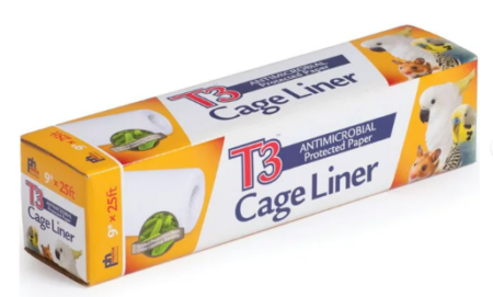 Prevue Hendryx Pet Products T3 Cage Liner, 9-Inch by 25-Feet