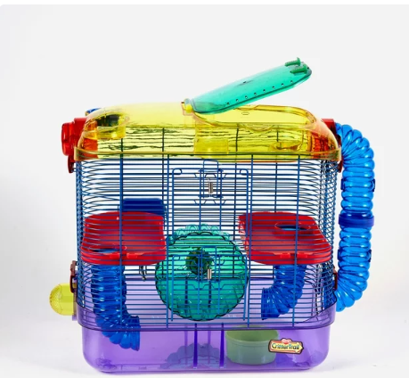 Kaytee Critter Trail Two Level Habitat for Pet Dwarf Hamsters, Gerbils or Mice