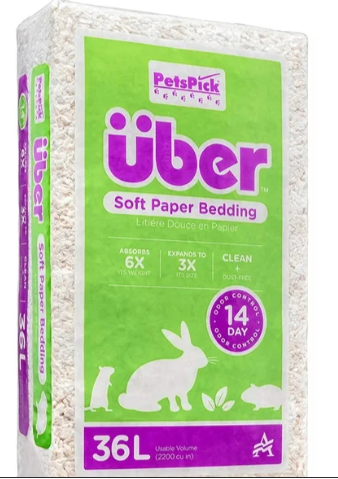 Pets Pick 36L White Uber Pet Bedding, Hamster, Rabbit, Rat