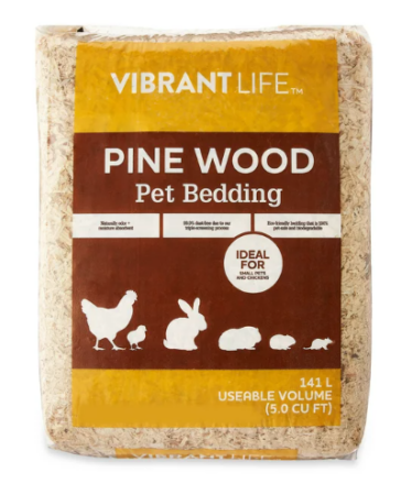 Vibrant Life Pine Wood Pet Bedding, 141 L