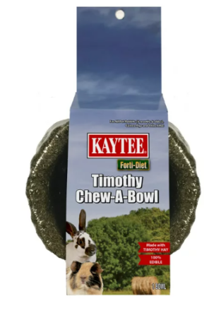 Kaytee Forti-Diet Timothy Treat Chew-A-Bowl for Small Animals