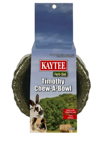 Kaytee Forti-Diet Timothy Treat Chew-A-Bowl for Small Animals
