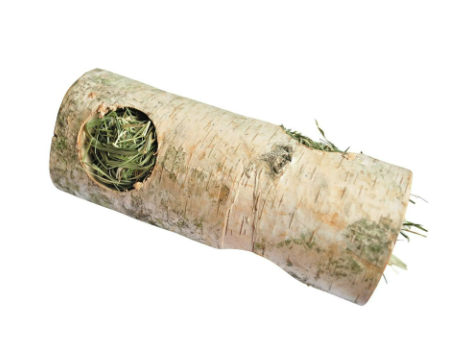A&E Cage Small Animal Birch Tunnel with Hay - Medium