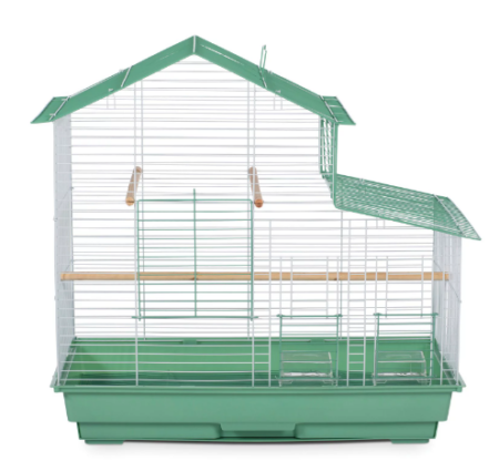 Prevue Cockatiel House Bird Cage, Green