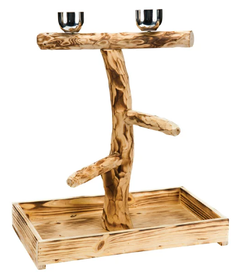 Penn-Plax Bird-Life Natural Wood Tree Perch – Large – 19” Height, Brown