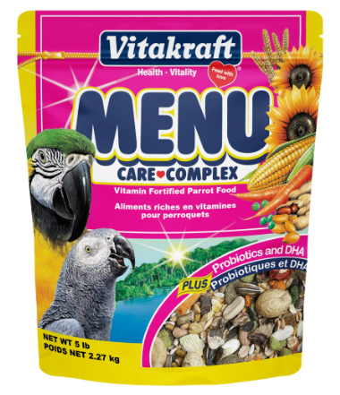Vitakraft Menu Premium Parrot Food - Macaw, Amazon, Conure, and Parrot Food