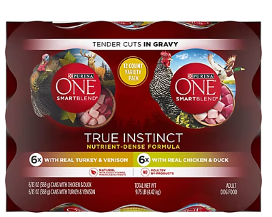 Purina ONE True Instinct Dog Food Variety Pack, 12 ct.
