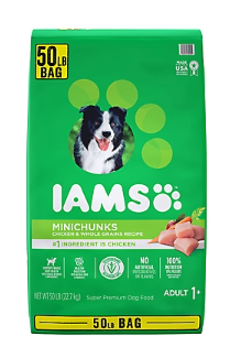 IAMS Minichunks Adult Dry Dog Food, 50 lbs.