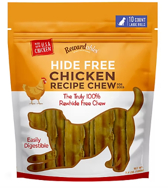 Rewardables Hide Free Chicken Chew, 10 ct.