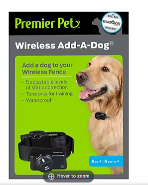 Premier Pet Wireless Add-A-Dog Collar