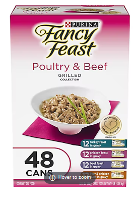Purina Fancy Feast Poultry & Beef Variety Pack, 48 ct.