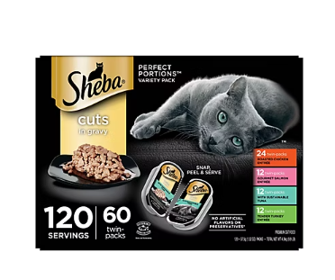 Sheba Perfect Portions Variety Pack, 60 ct.