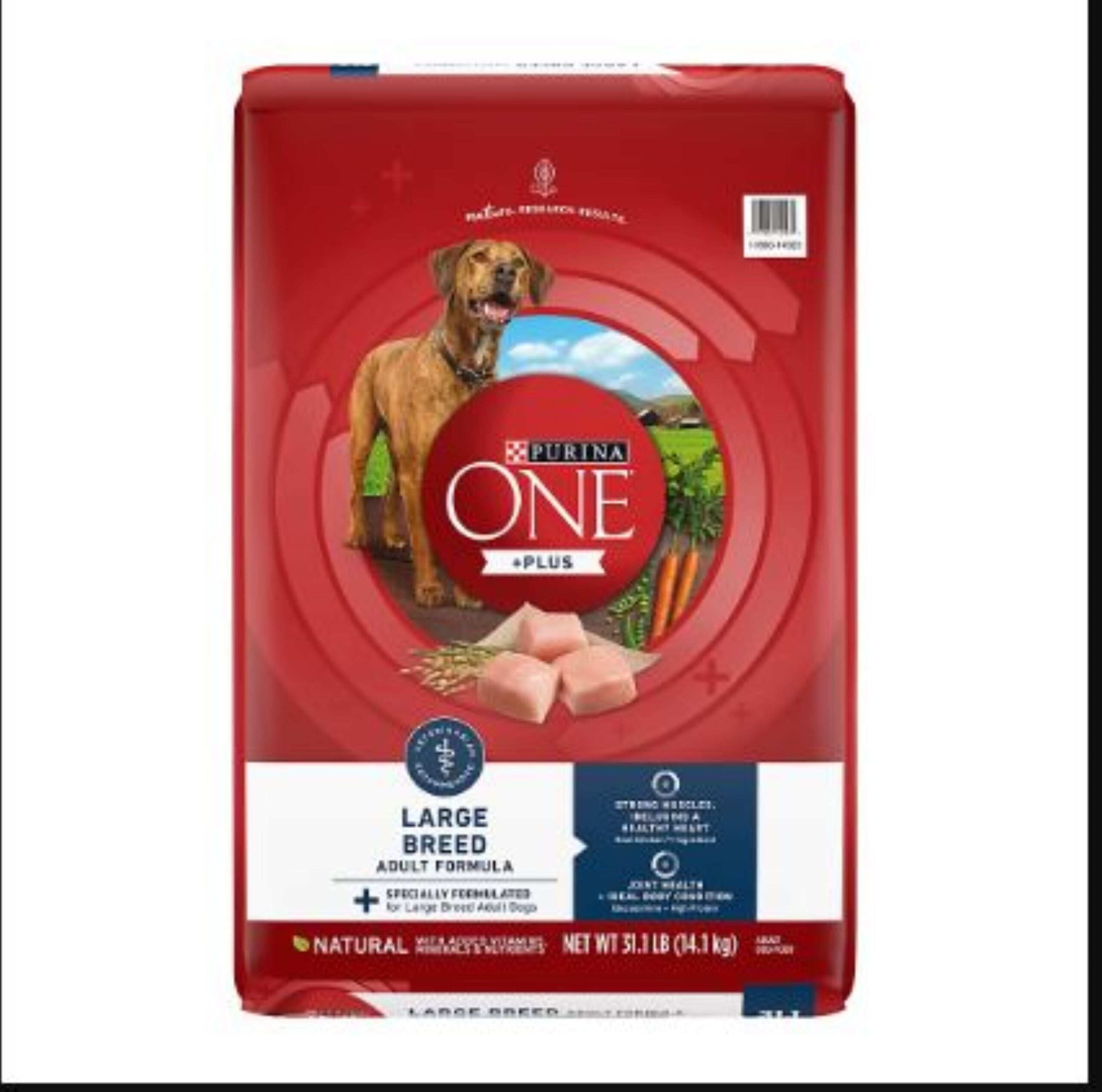 Purina ONE +Plus Natural Large Breed Formula Adult Dry Dog Food, 31.1 lbs.
